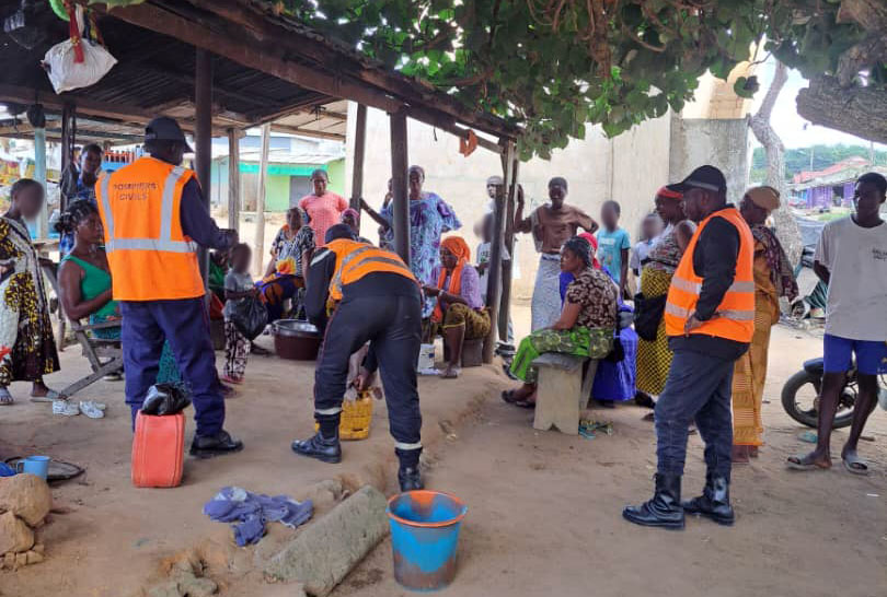 Les pompiers civils parcourent Doropo et Zoukougbeu pour une grande campagne de sensibilisation