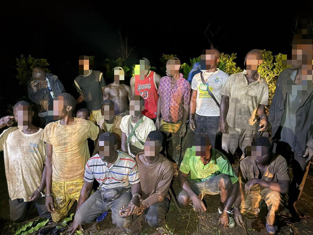 L’Escadron de Niakara mène une vaste opération contre l’exploitation illégale de l’or