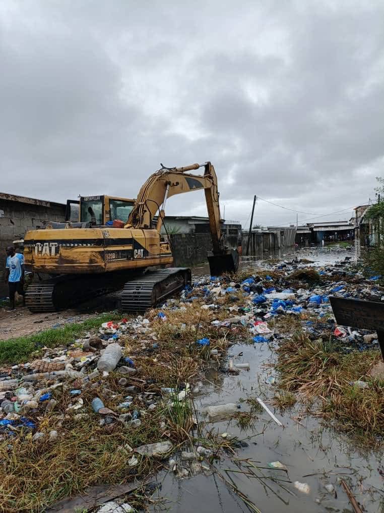 Les équipes municipales mobilisées pour le drainage des eaux à Gonzagueville